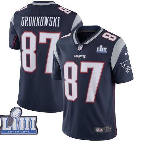 Nike Patriots 87 Rob Gronkowski Navy 2019 Super Bowl LIII Vapor Untouchable Limited Jersey,We sell and wholesale Nike Patriots 87 Rob Gronkowski Navy 2019 Super Bowl LIII Vapor Untouchable Limited Jersey on line form chian!